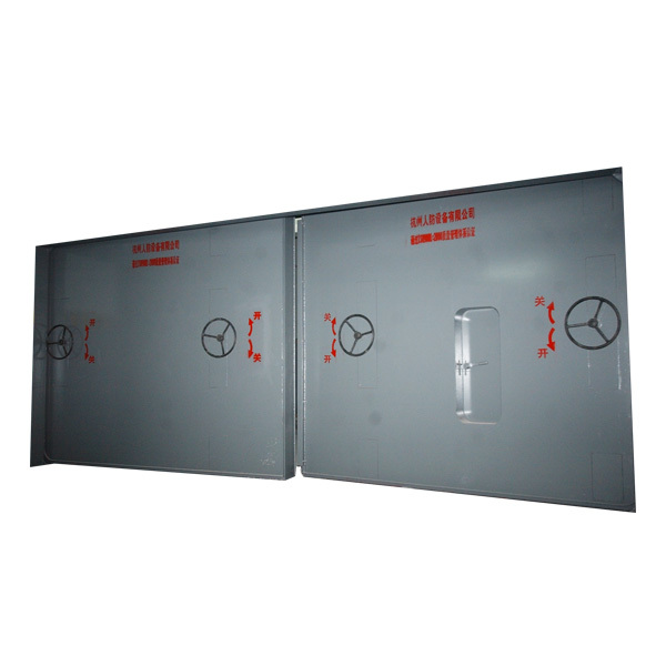 坡道內開式雙扇防護密閉門